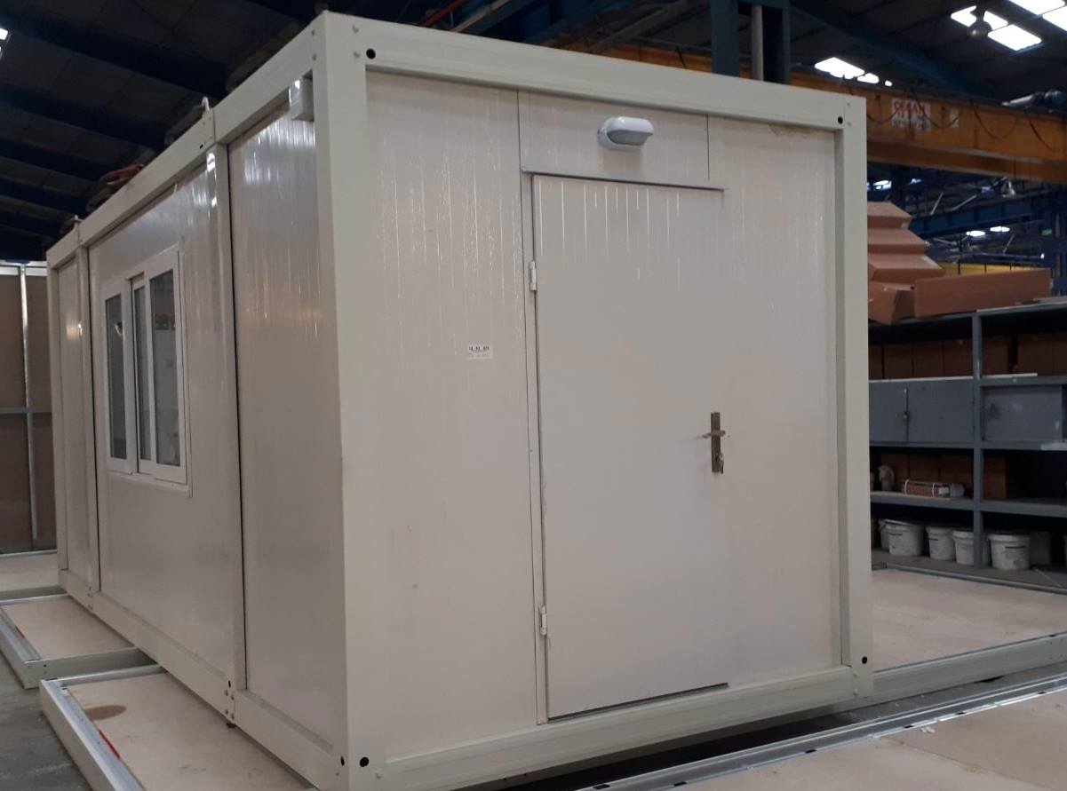 Module T UK | OC-23 – Open Plan Office Container with Two Workstations (14.4 m²)