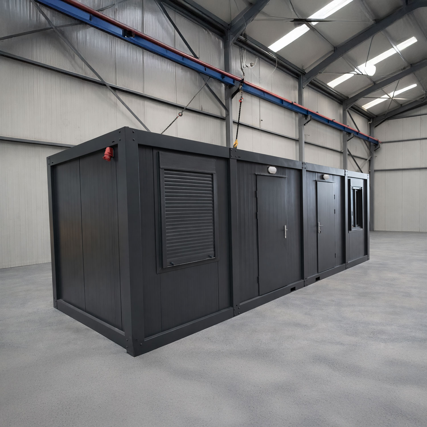 Module T UK | OC-A10000.1 – Large Open-Plan Office Container (24 m²)