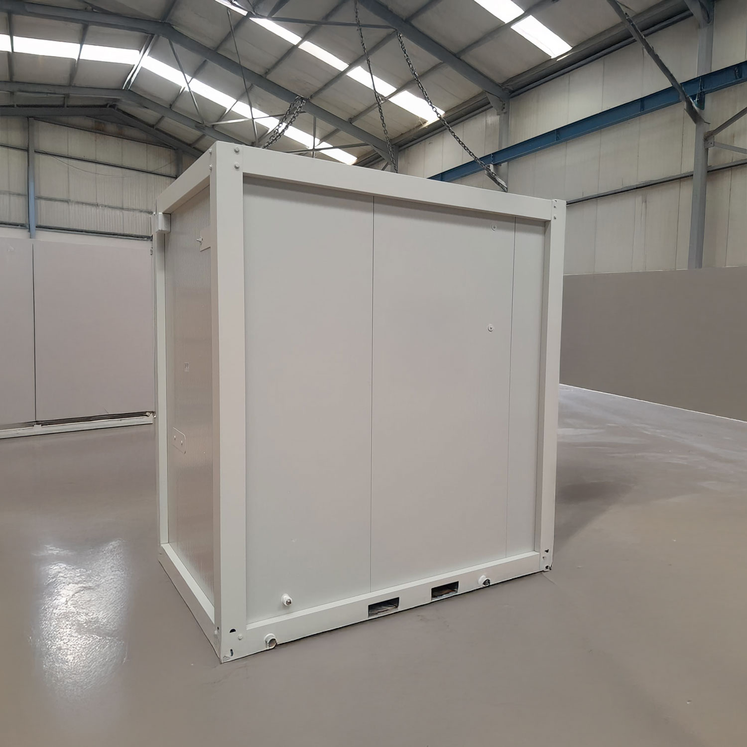 Module T UK | OC-A3000.1 – Site Office Container with U-Shaped Workstation (7.2 m²)