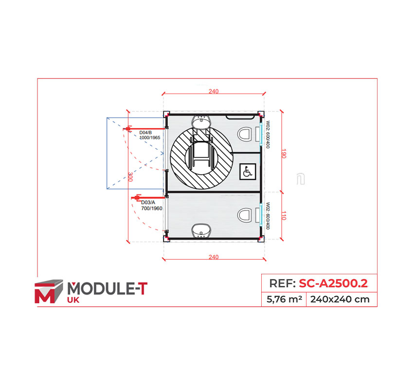 Module T UK | SN-24 construction site WC