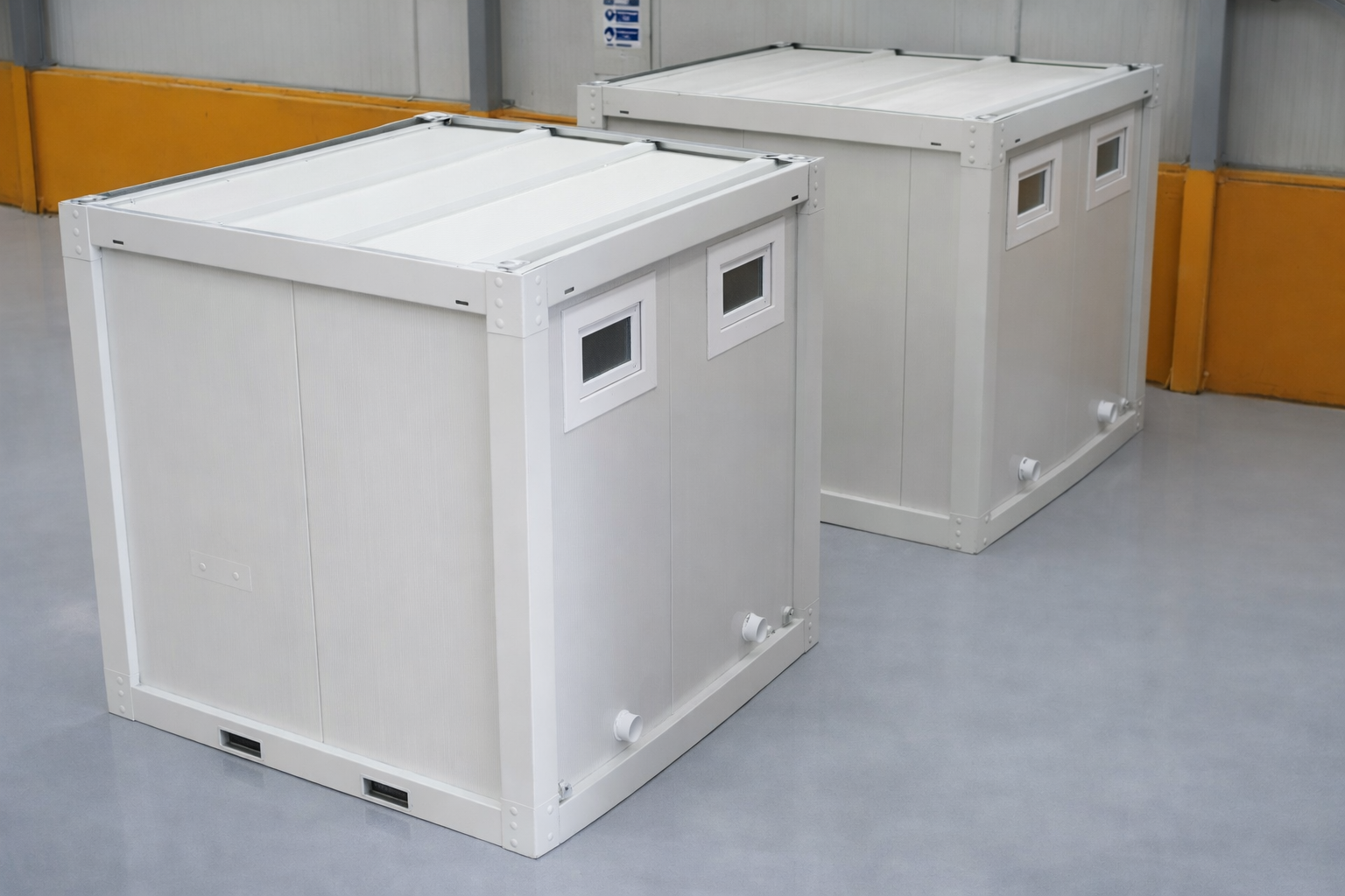 Module T UK | LC-A3000.4 – Locker & Sanitary Container with Shower (7.2 m²)