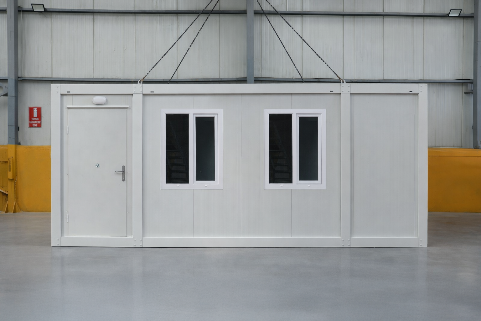 Module T UK | OC-21 – Office Container with Shared Workspace and Sanitary (14.4 m²)