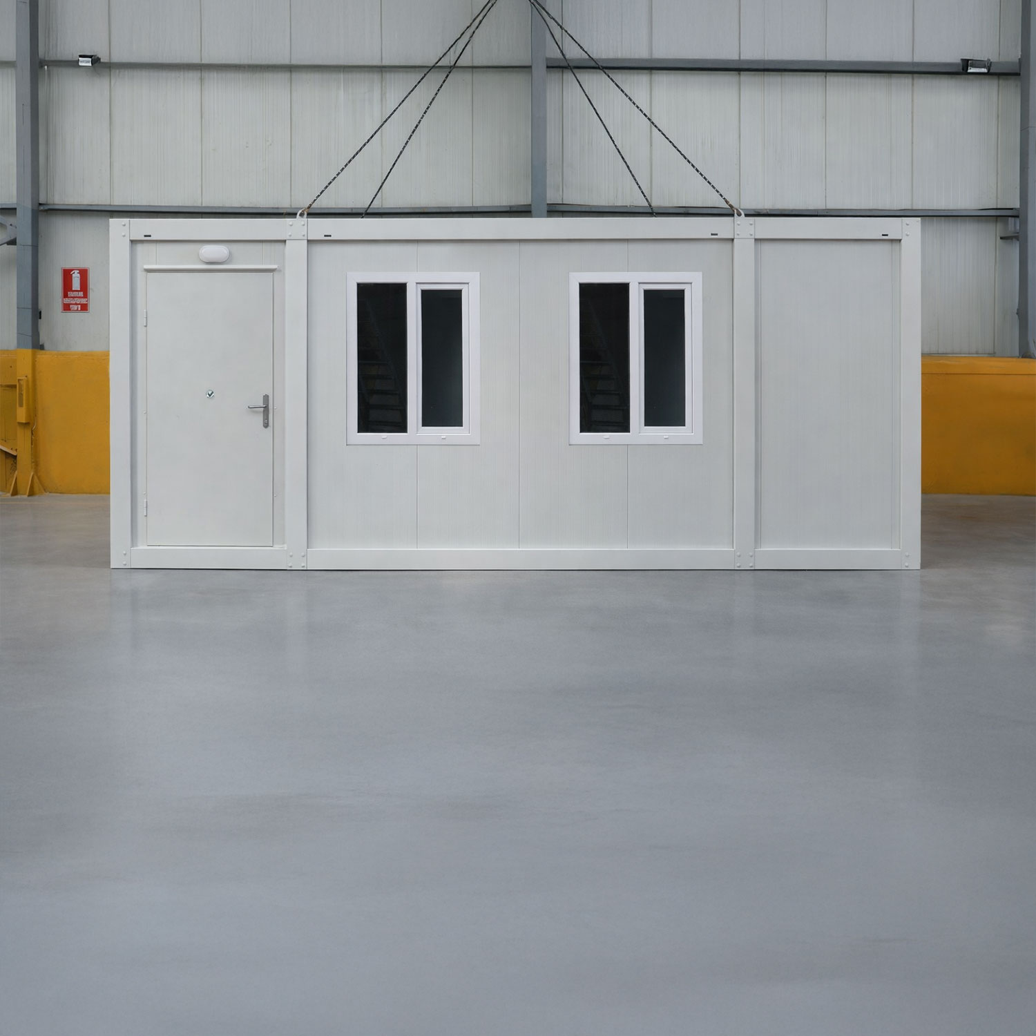 Module T UK | OC-22 – Dual Office Container with Central Sanitary Unit (14.4 m²)