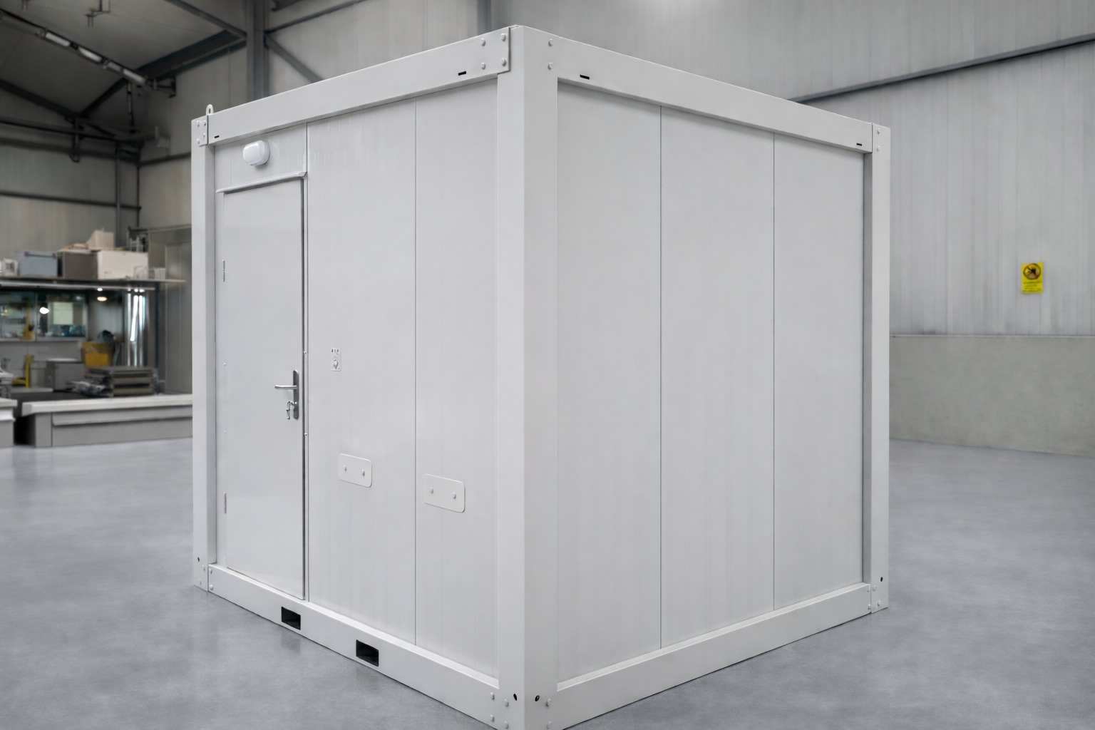 Module T UK | OC-A3000.1 – Site Office Container with U-Shaped Workstation (7.2 m²)