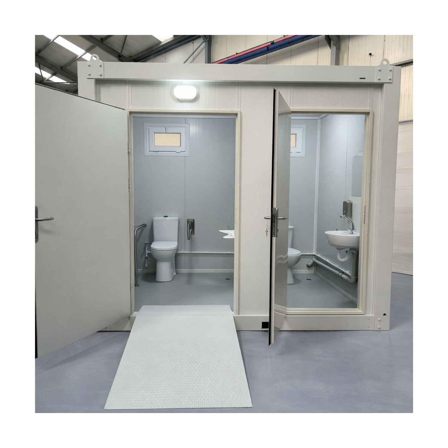 Module T UK | SC-A2500.2 – Combined Sanitary Cabin with Accessible WC and Standard WC