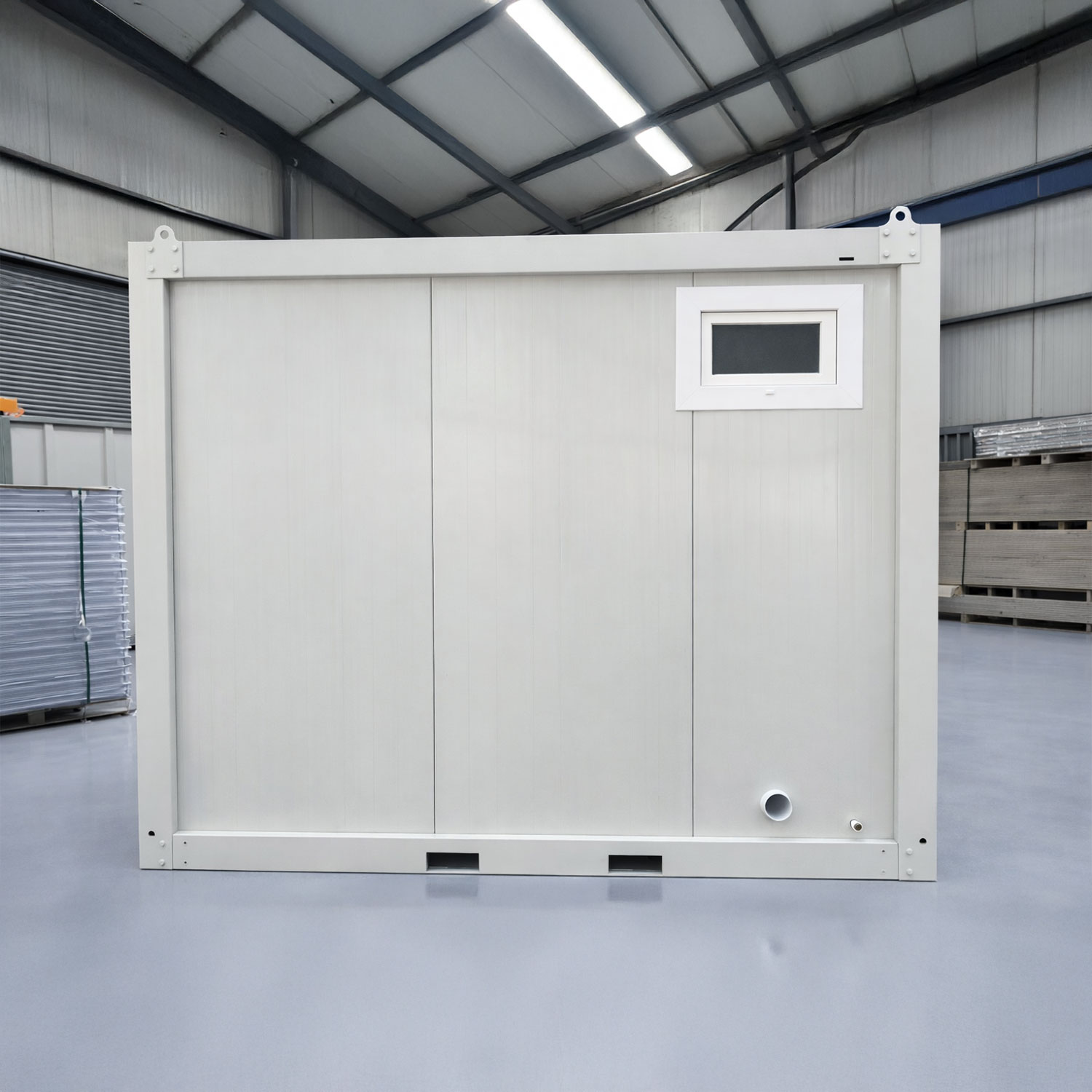 Module T UK | SC-A3000.2 – Construction Site WC with 2 Toilets, 1 Urinal and 2 Washbasins