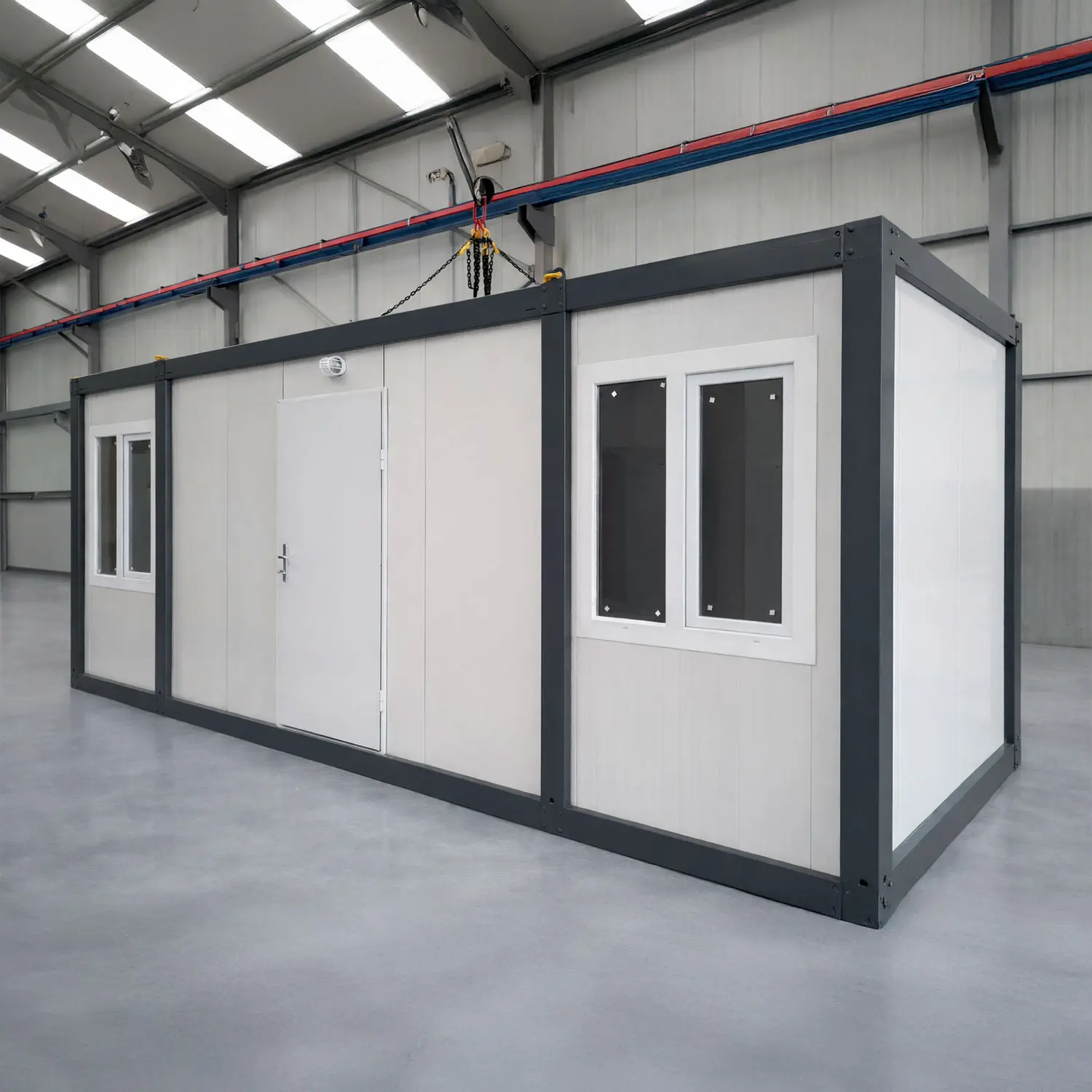 Module T UK | OC-24 – Dual Office Container with Shared Sanitary Unit (14.4 m²)
