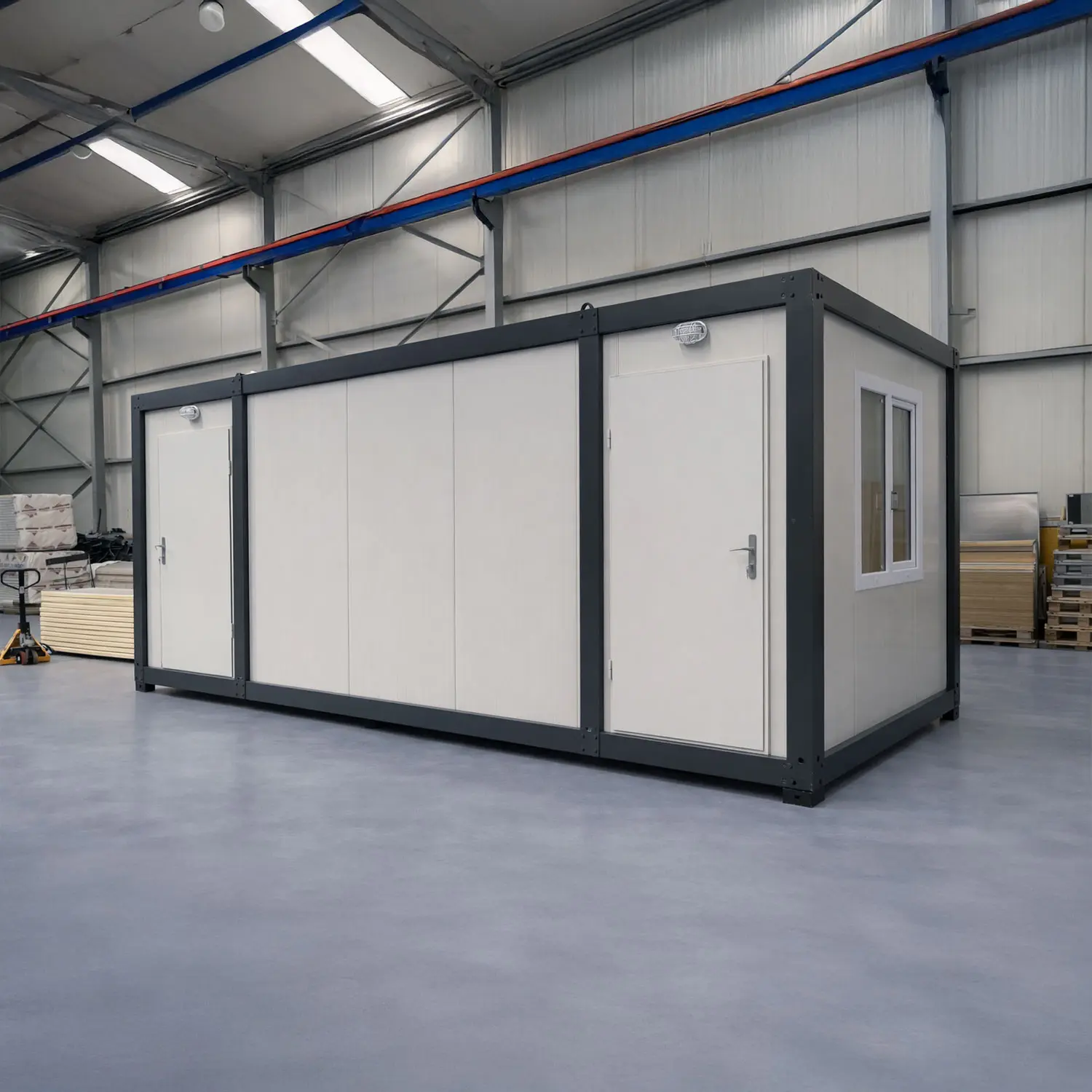 Module T UK | OC-25 – Dual Office Container with WC and Kitchenette (14.4 m²)