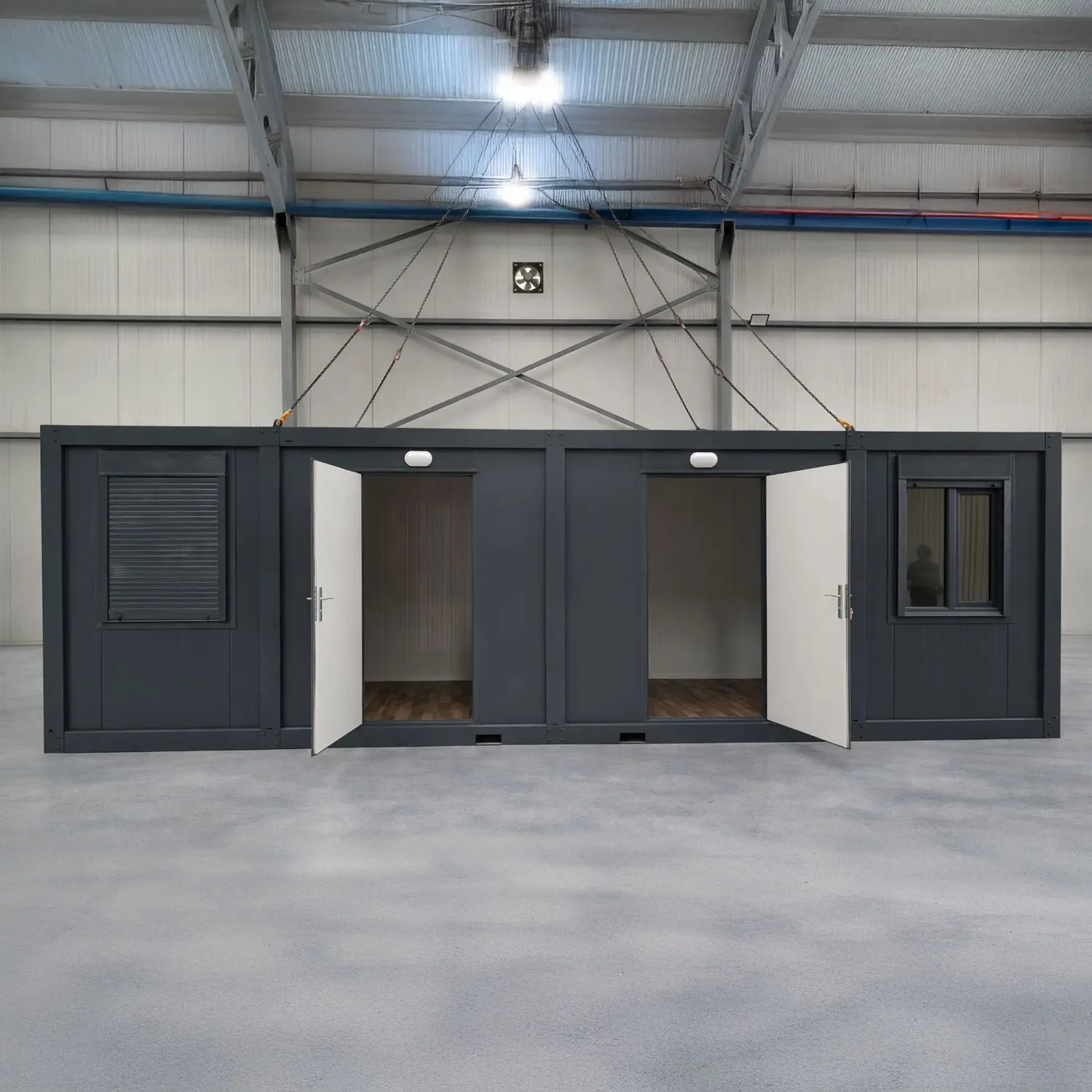 Module T UK | OC-A10000.1 – Large Open-Plan Office Container (24 m²)