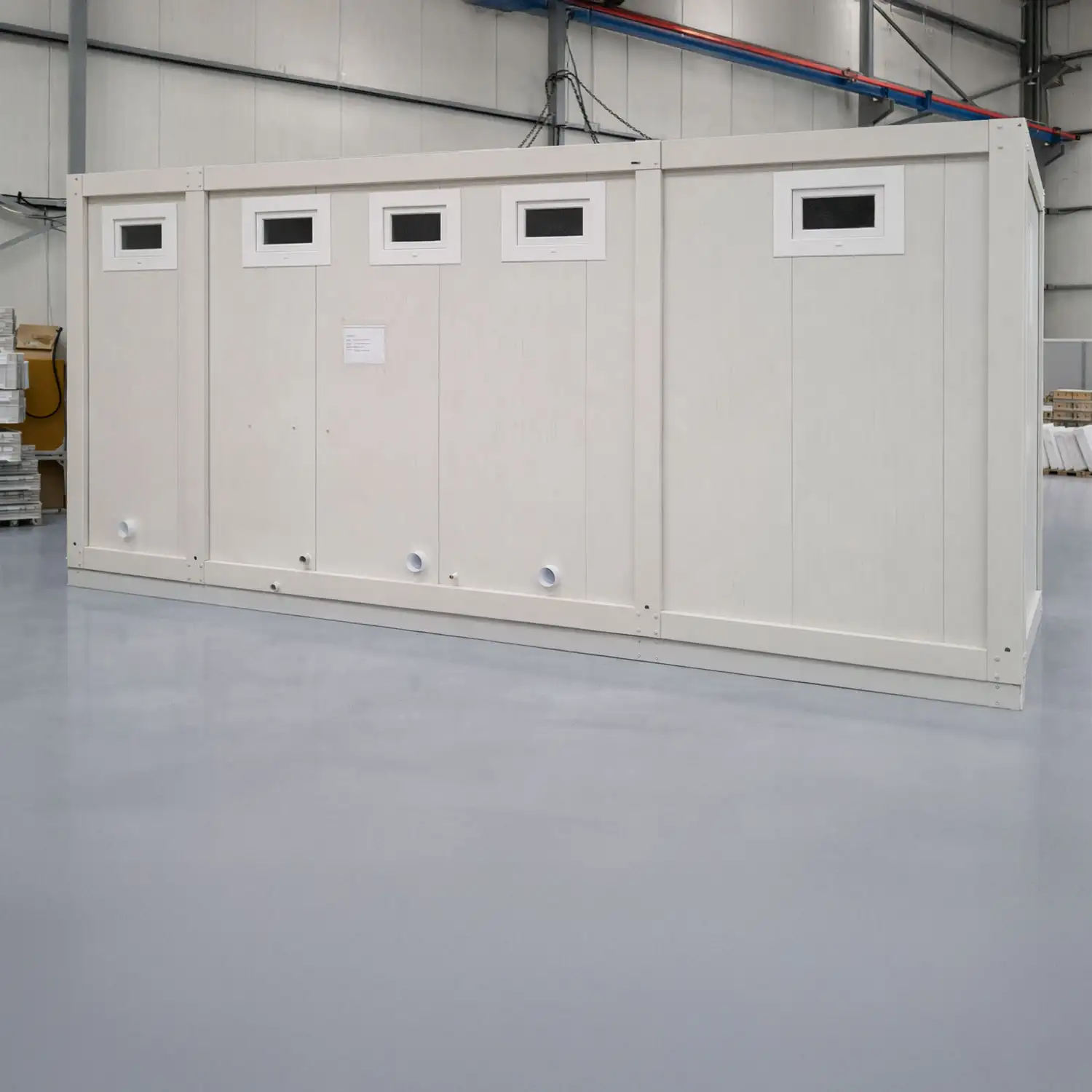 Module T UK | SN-40 – 4 Toilet Cabins with Washbasins
