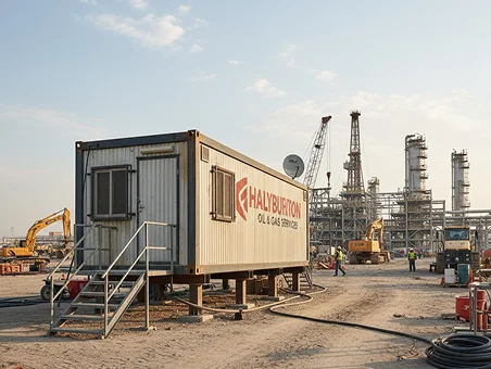 Module T UK | OC-A6000.1 – Site Office Container with Two Large Facing Workstations (14.4 m²)