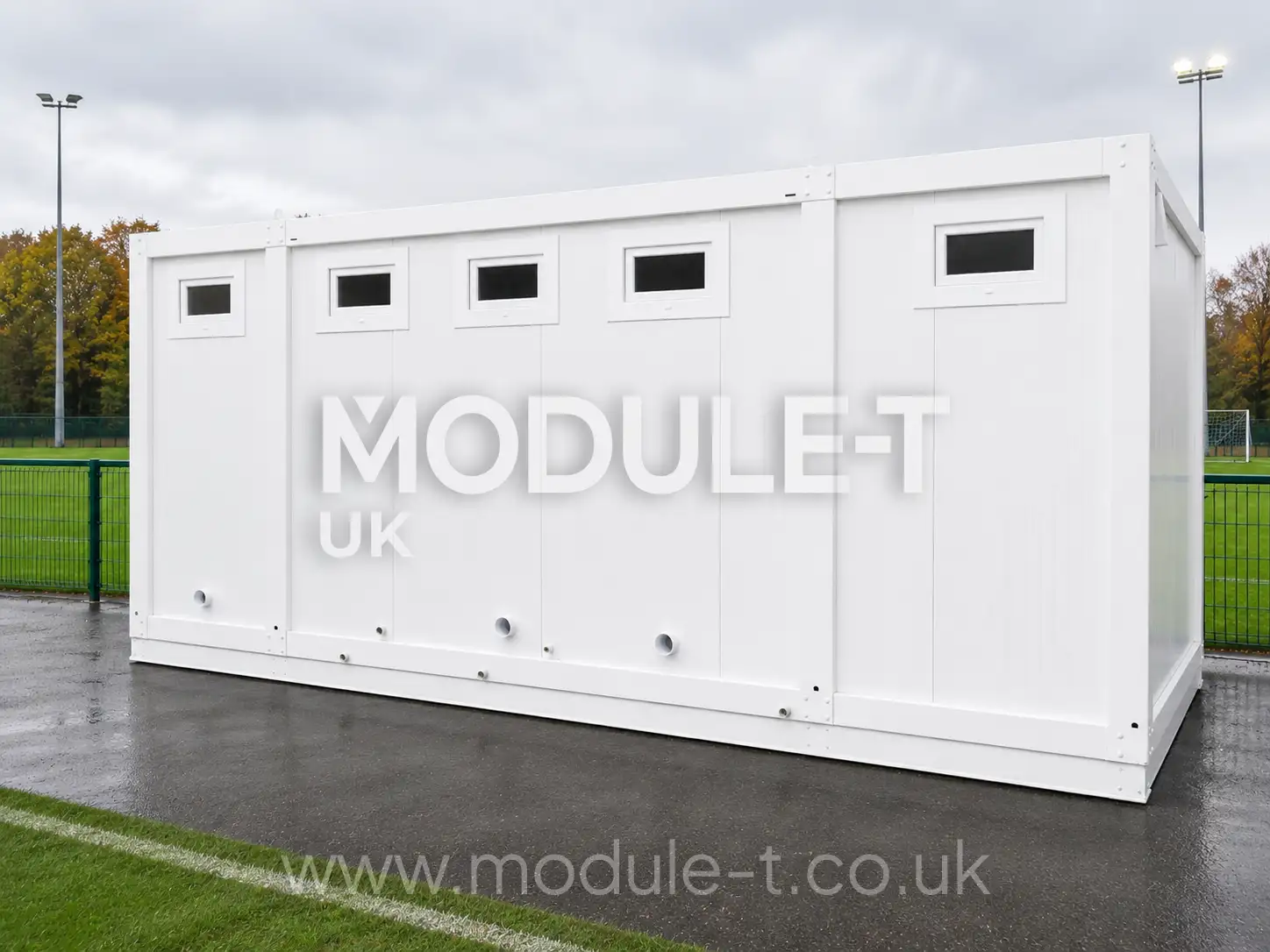 Modular football changing rooms