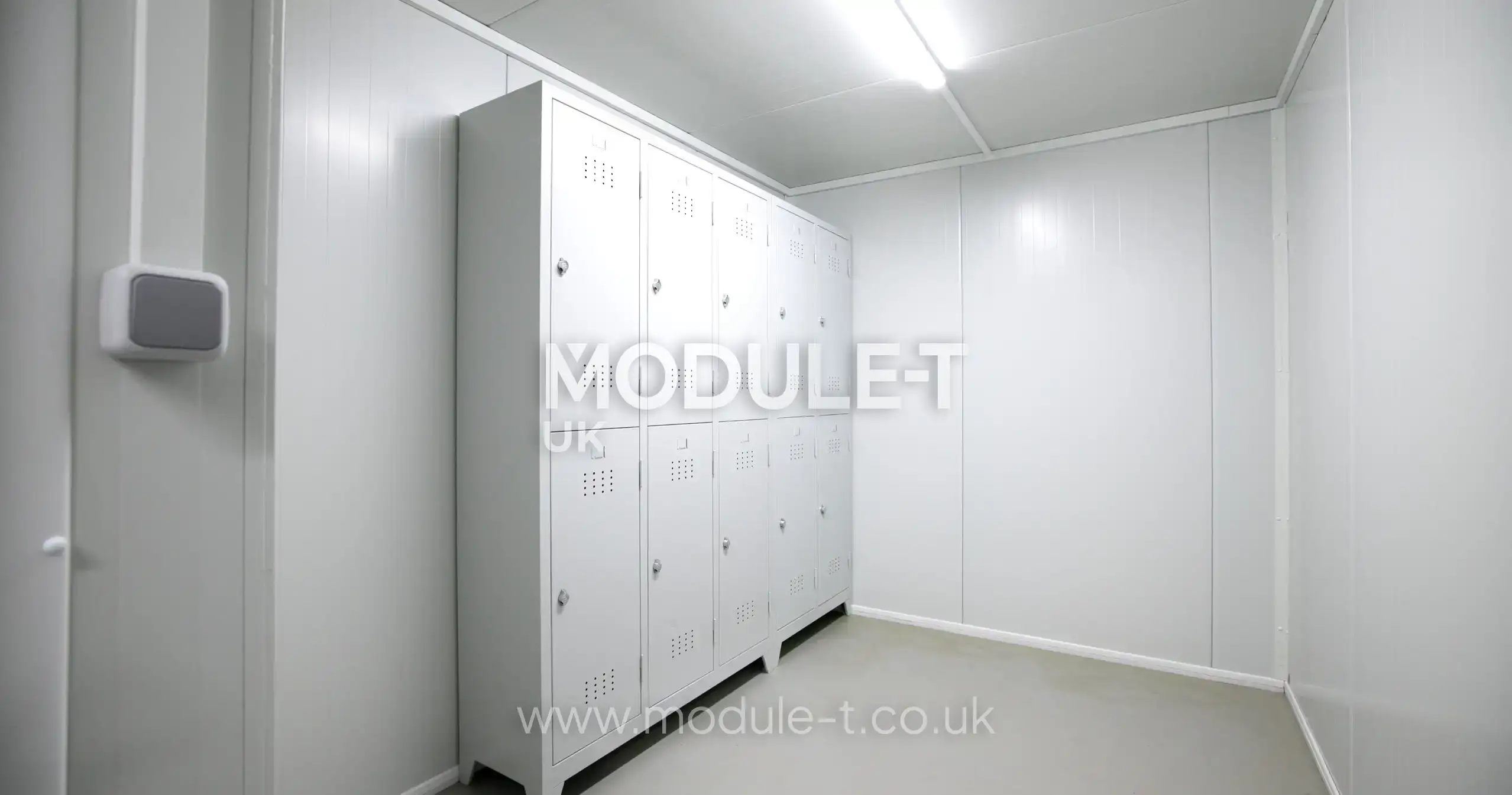 Modular football changing room with lockers for UK sports clubs
