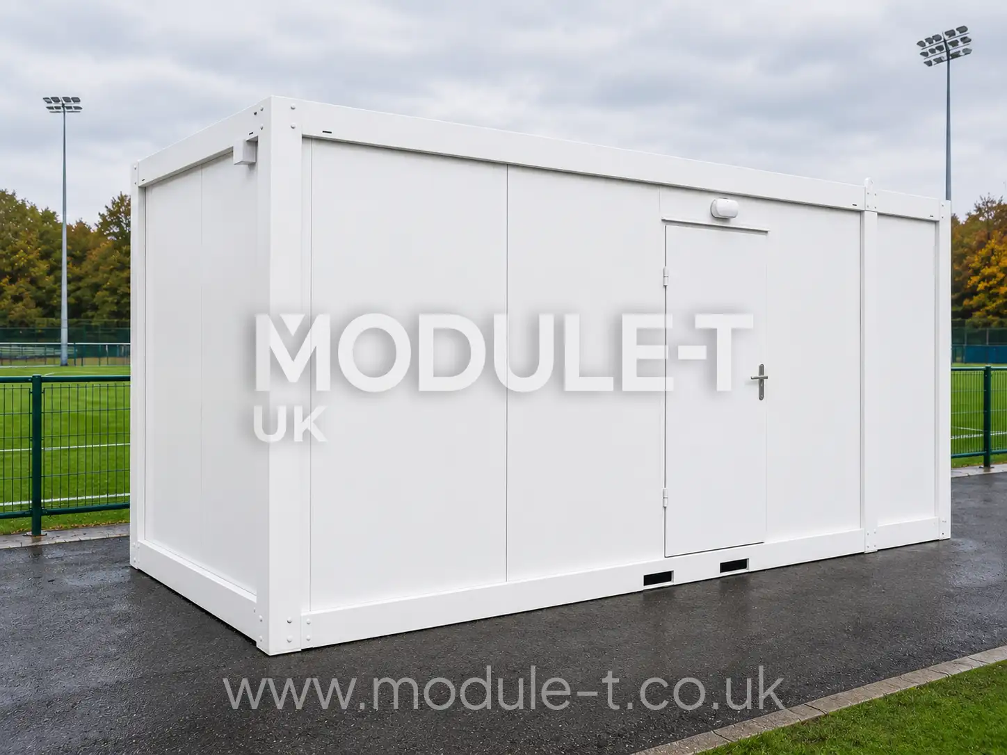 Portable football changing room