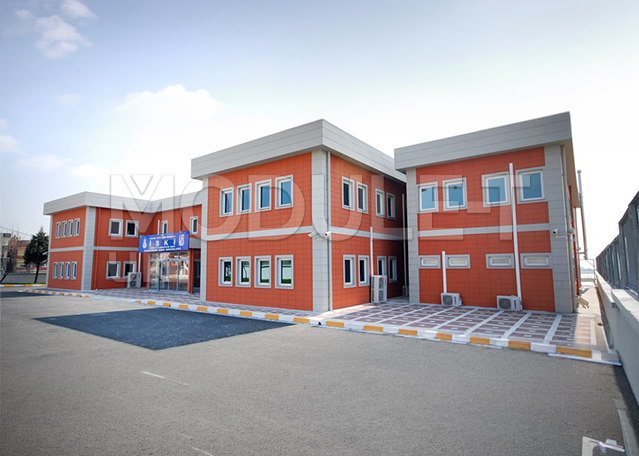Completed light steel building exterior