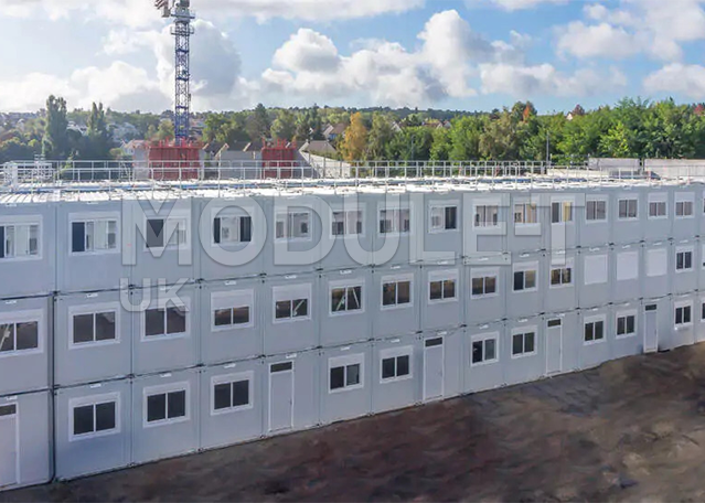 Commercial modular building exterior