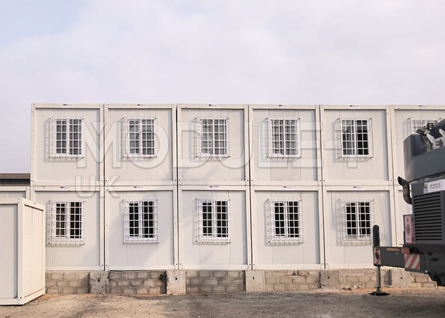 Modular building installation for a project