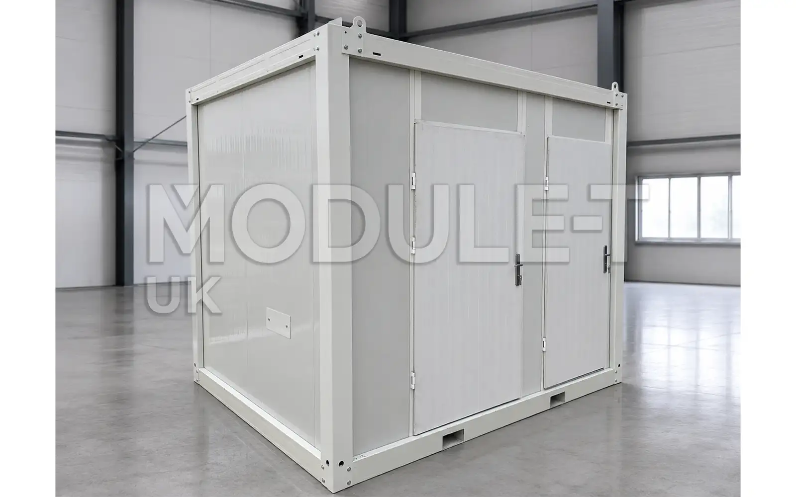 Modular changing room exterior angle — Module-T UK