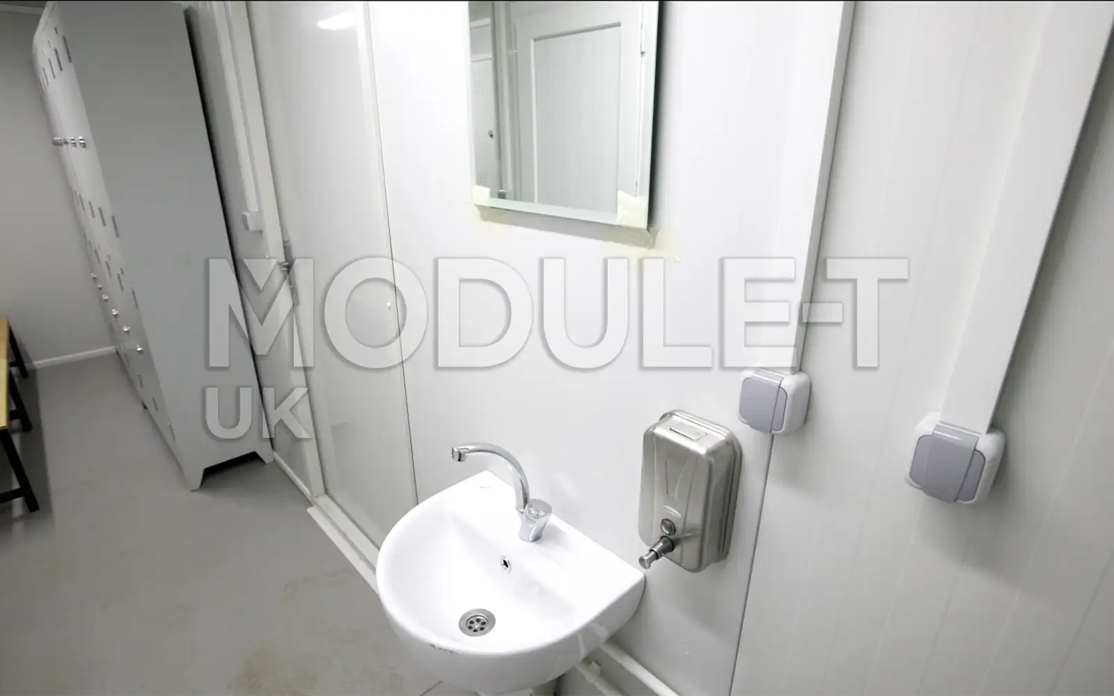Modular changing room washbasin — Module-T UK