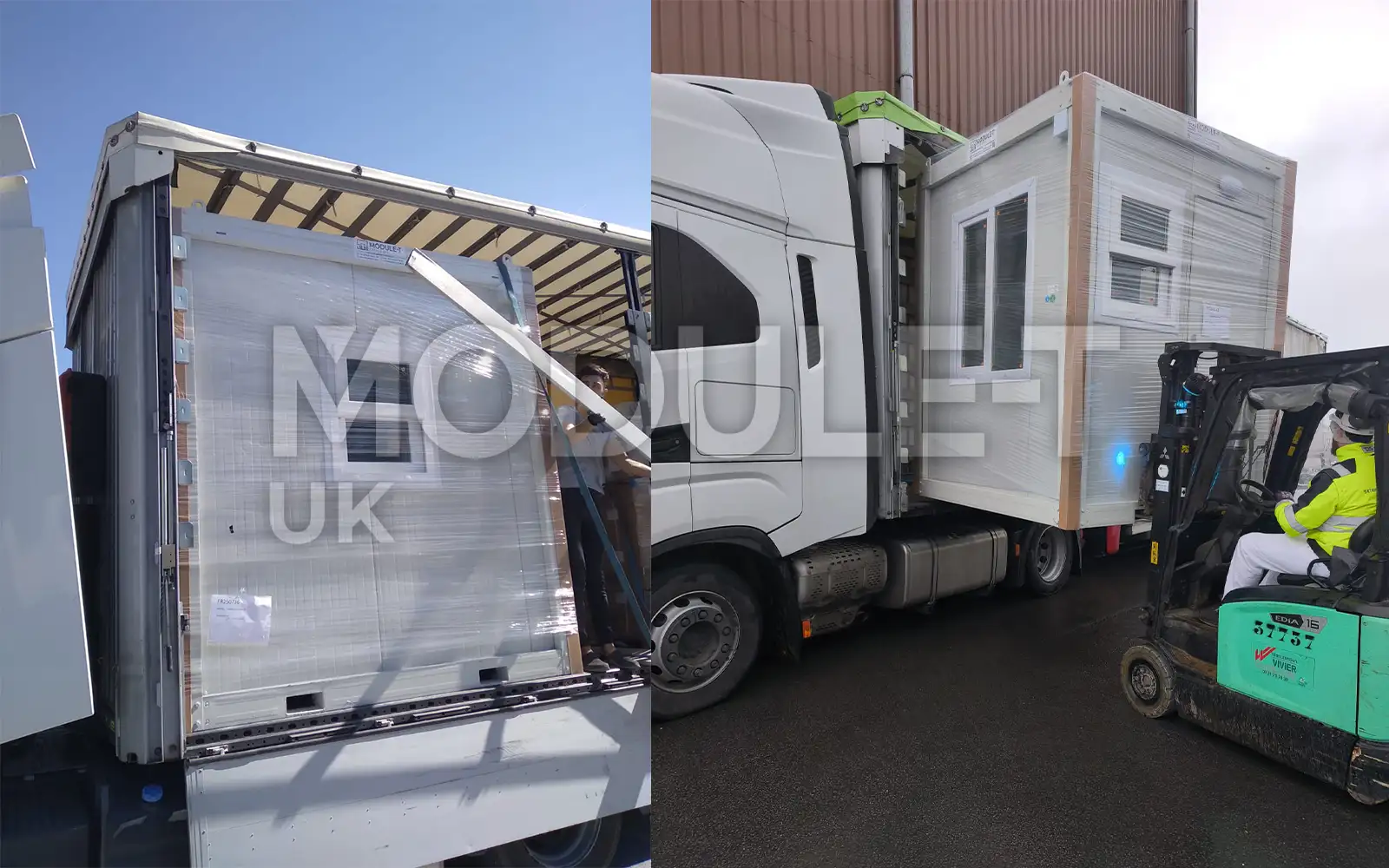 Security cabin forklift handling — Module-T UK