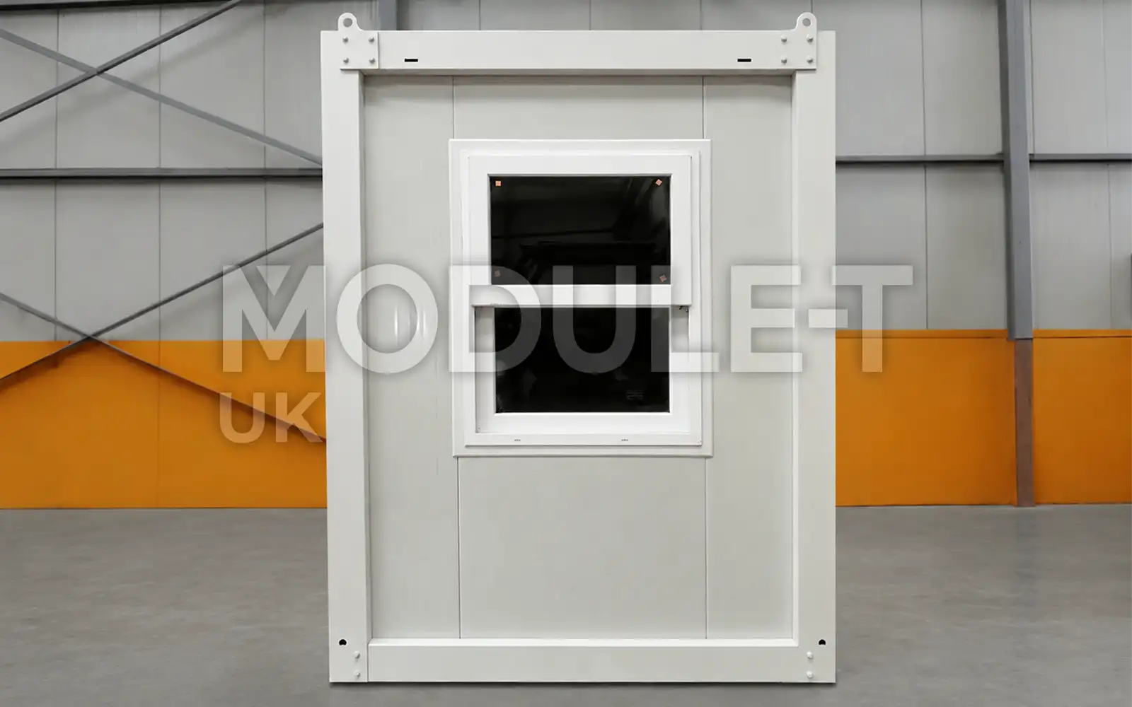Security cabin — front view — Module-T UK