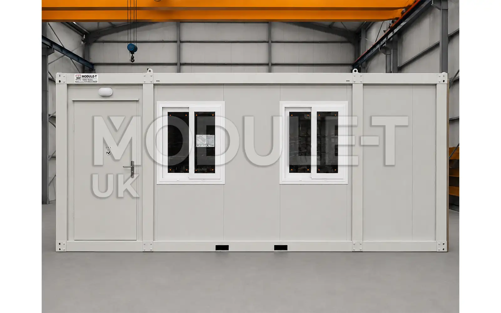Office container front entrance — Module-T UK
