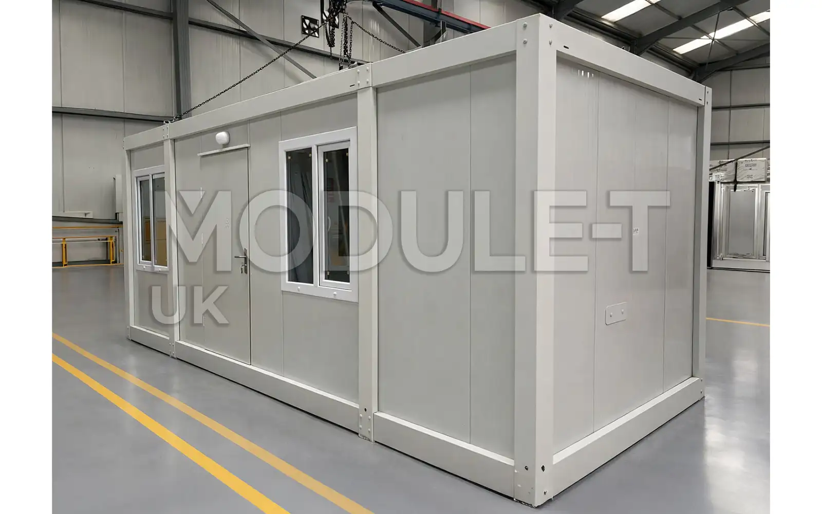 Portable office cabin side exterior — Module-T UK