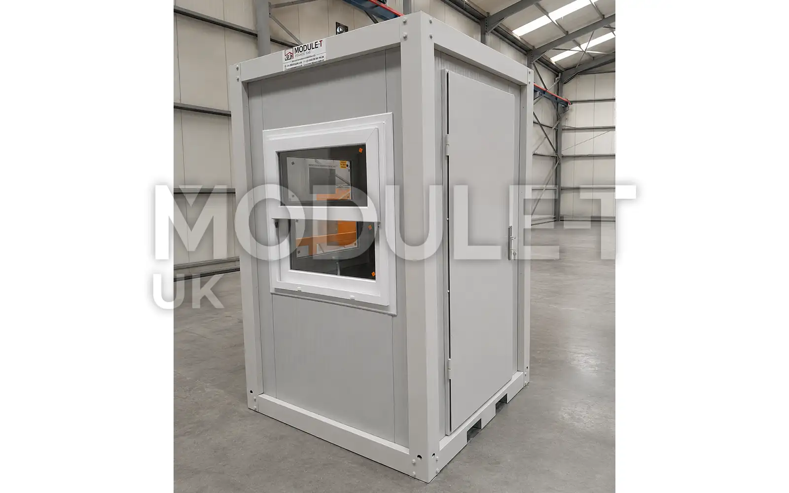 Small security cabin plan designed for single guard access control