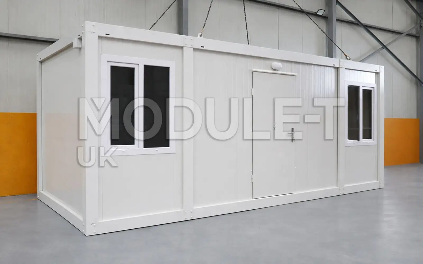 White office container exterior — Module-T UK
